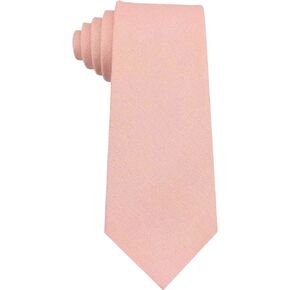 Mens Regular Width Color Linen Neckties - Standard and Extra Long Tie