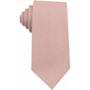 Mens Slim Width Color Linen Neckties - Standard and Extra Long Tie