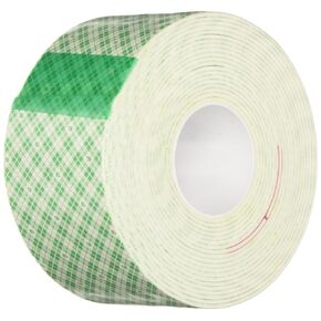 3M 4026 Natural Polyurethane Double Coated Foam Tape, 2" Width x 5yd Length (1 roll)