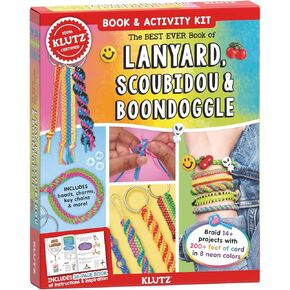 KLUTZ The Best Ever Book of Lanyard, Scoubidou, and Boondoggle Craft Kit