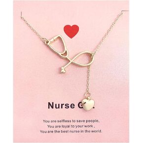 Nurse Necklace for Women Nurses Week Gifts Nursing Graduation Gifts for Her Student Nurse Appreciation Gift School Cool Gifts for Nurses Unique Graduation Gifts for Nurses Female Outfit 2024