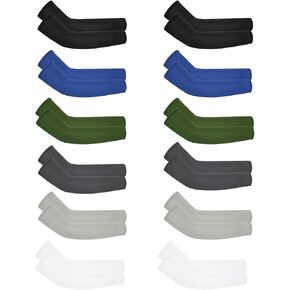 12 زوجًا من PUTOYZZLE للجنسين للحماية من الأشعة فوق البنفسجية وأكمام تبريد من الحرير الجليدي للأطفال من سن 4 إلى 9 سنوات... in Kuwait