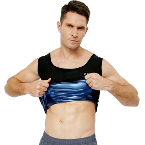 REEDBEEK Sauna Sweat Suit Weight Loss Shapewear Top Weighted Shirt Sauna Vest Workout Exercise Gym Short Sleeves Men Women
