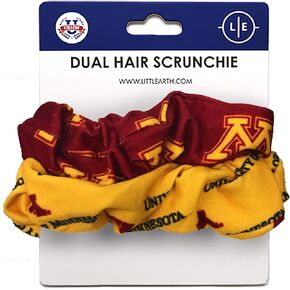 Littlearth Womens NCAA Minnesota Golden Gophers Dual Hair Scrunchie, Team Color, One Size, (100707-UMIN)