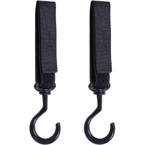 Car Seat Headrest Hook, Wisdompro 4 Pack Multi-Purpose Hanger for Handbag, Purse, Coat, Clothes & Grocery Bag - Black