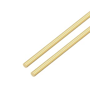 VictorsHome Brass Rods 10mm x 300mm Round Solid Shaft Lathe Bar Stock for DIY Crafts RC Aircraft Model Car 2pcs