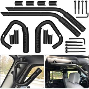 Nilight Front & Rear Grab Handles Aluminum Roll Bar Grip Handles for 2007-2018 Wrangler JK JKU Sports Sahara Freedom Rubicon X & Unlimited, 2 Years Warranty in Kuwait