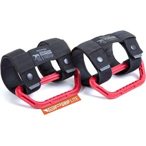 GPCA GP Grip Universal Jeep Grab Handles, Sturdy Nylon Roll Bar Grips, Fits Any 1-5.5 Inches Roll Bar for Truck and Jeep Wrangler Models, Also for UTVs and Boats, 4-Pack, Burgundy Red
