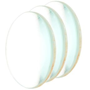 Glass Double Convex Lens, Optical Glass Lens Educational Unmounted Double Convex Lens Optical Lens 50mm Diameter 100mm Length for Labs Pocket Magnifier