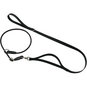 مقود منزلق للكلاب مضاد للسحب مع مقبض مرور، مقود تدريب للكلاب مقاوم للماء للكلاب المتوسطة والكبيرة، مقود حبل للكلاب عالي التحمل مضاد للرائحة بطول 6 أقدام (أسود، 6 أقدام) in Kuwait