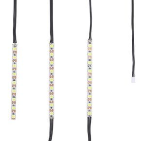 Imdinnogo Bambulab X1 Series 3D Printer Part 5V 12W LED Light Upgrade Kit: 3 Section 7.5cm/2.95in Length Strip Light - Spacing of Each Section 30cm/11.8in - Waterproof Bczamd