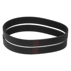 uxcell 2pcs 207J10 PJ V-Ribbed Belt 10 Ribs 20.7" Length x 0.92" Width x 0.14" Height, EPDM Poly V Belt, Multi Wedge Micro V Serpentine Belt