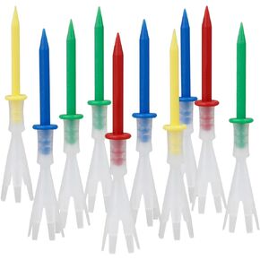 Plastic Golf Tees,Polypropylene Reduce Friction Side Spin,More Durable Golf Plastic Tees Golf Accessories (10pcs)