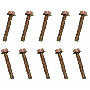 5/16" x 1-3/4" Flanged Hex Toothed Bolt by Color Zinc Plated, Alloy Steel,Grade 5.(10pcs Pack)