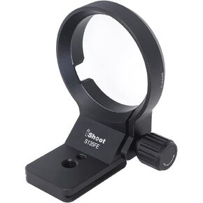 iShoot CNC Machined 62.5mm Tripod Mount Ring Lens Collar for Sony FE 135mm f/1.8 GM Lens, Built-in ARCA Type Quick Release Plate Compatible with Tripod Ball Head of ARCA-Swiss PMG SUNWAYFOTO BENRO