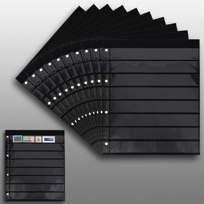 10 Prophila Double-Sided stocksheets, 8-Way Division, 8 Pockets