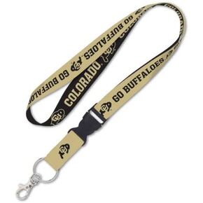 WinCraft Colorado Buffaloes Lanyard with Detachable Buckle, 1" - Go Buffaloes