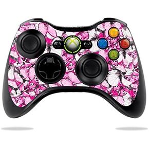 MightySkins Skin Compatible with Microsoft Xbox 360 Controller Case wrap Cover Sticker Skins Butterfly Love