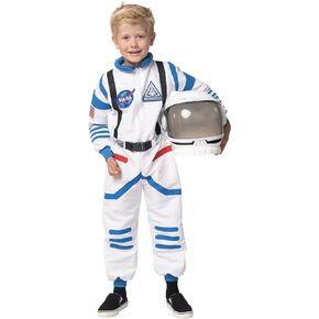 Spooktacular Creations Halloween Child Unisex Astronaut Costume, NASA Pilot Jumpsuit for Kids Halloween Cosplay Party