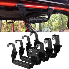 FLAHA 4pcs Grips Grab Handles Roll Bar Grab Handle Grasp Handles Grab Compatible with Jeep Wrangler JL Gladiator JT 2018-2023 Car Roof Handles 4 Door