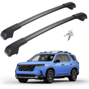 BougeRV Roof Rack Cross Bars Compatible with Honda Pilot 2023 2024 Sport TrailSport Touring Elite with Raised Rails, Lockable Aluminum Crossbar Replacement for Kayak Luggage Ski(Not for LX & EX-L) in Kuwait