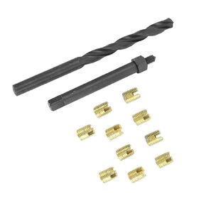 12pcs M4x0.7 Helicoil Thread Repair Kit Self Tapping Thread Insert Twist Drill Installation Tool