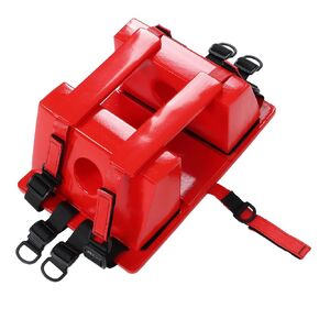 Head Immobilizer, Universal EMS EMT Emergency Head Immobilizer NBR Cotton Spineboard Head Immobilizer with Adjustable Straps and Ear Holes for Backboard and All spineboards