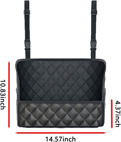 Large Capacity Purse Holder for Car,Leather Double Sided Car Storage Pocket Between Seats,The Most Practical Car Seat Organizer for Holding Phone,Key,Purse,Bottle,Umbrella in Saudi Arabia