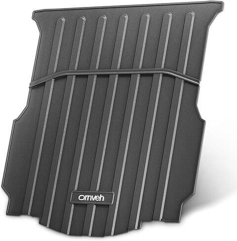 سجادة سرير الشاحنة SNOQUEEN Premium 5D TPV مصممة لRivian R1T، تغطية كاملة قابلة للطي في جميع الأحوال الجوية لشاحنة السرير وبطانة حماية البضائع in Kuwait