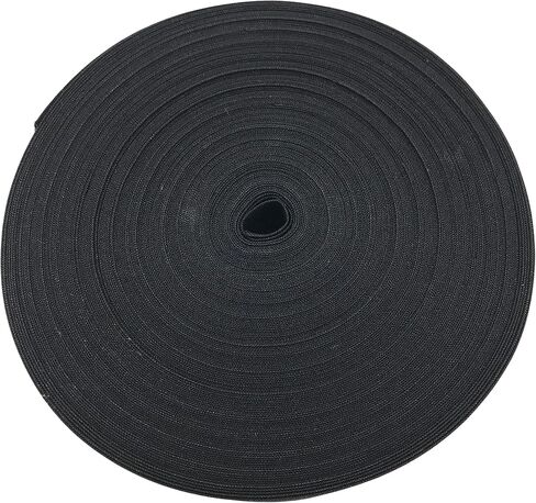 PEPPERLONELY 30 Yards 25mm (1 Inch) 100% Cotton Single Fold Bias Type Bias Binding for Sewing and Hemming Ribbon - Black in Saudi Arabia