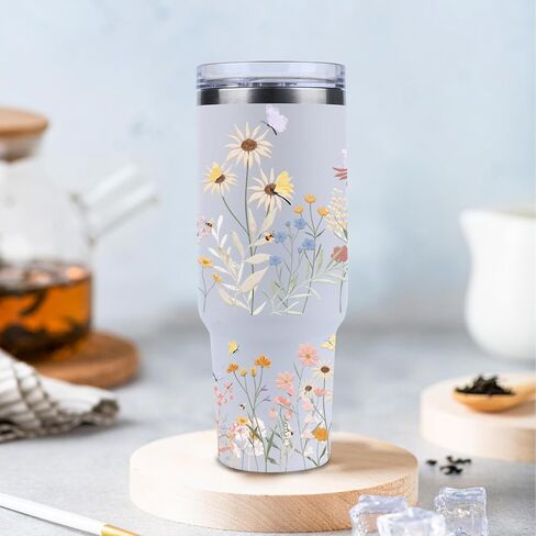 UV DTF Cup Wrap - 3 Set Flower UV DTF Cup Wraps for 40 oz Tumbler Butterfly Uvdtf Cup Wraps Plant Personalized Waterproof UV DTF Wraps for Glass Cups Wood Crafts in Kuwait