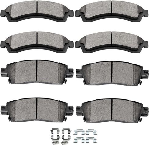 Ceramic Brake Pads Kits,SCITOO 8pcs Brakes Pads Set fit for Buick Rainier,for Chevy SSR,Trailblazer EXT,for GMC Envoy,Envoy XL,Envoy XUV,Jimmy,for Isuzu Ascender,for Oldsmobile Bravada,for Saab 9-7x in Saudi Arabia