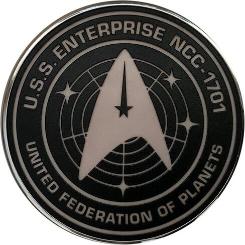 شاحن Star Trek اللاسلكي مع بطارية احتياطية مدمجة للشحن السلكي واللاسلكي عبر USB. شاحن هاتف محمول مع شعار مضاء بالزجاج الملون. هدايا ستار تريك والمقتنيات والأدوات in Kuwait