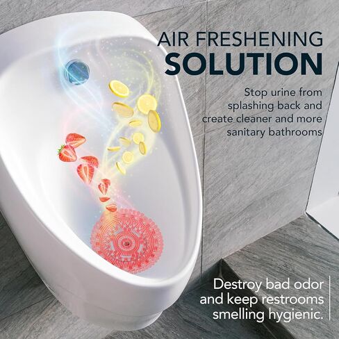 NeoSmell Luxury Urinal Screen Deodorizer (12 Pack), Multi-Scented Urinal Cakes for High-Traffic Restrooms, Urinal Screen Deodorizer for Lasting Odor Control, Anti Splash Urinal Pads Fit Most Urinals in Saudi Arabia
