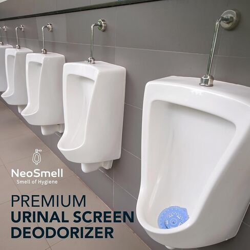 NeoSmell Luxury Urinal Screen Deodorizer (12 Pack), Multi-Scented Urinal Cakes for High-Traffic Restrooms, Urinal Screen Deodorizer for Lasting Odor Control, Anti Splash Urinal Pads Fit Most Urinals in Saudi Arabia