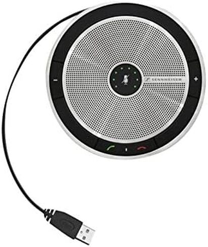 Sennheiser SP 10 (506047) - Sound-Enhanced, User-Friendly Mobile Speaker Phone | For Desk/Mobile Phone & Softphone/PC Connection | with Omni-Directional Microphone & Major UC Platform Compatibility in Saudi Arabia