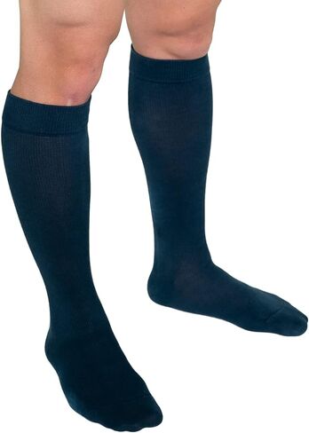 Royfa Cotton compression socks for Women and Men, 20-30 mmHg support stockings, Closed Toe circulator compression sock (X-Large, Ebony) in Saudi Arabia