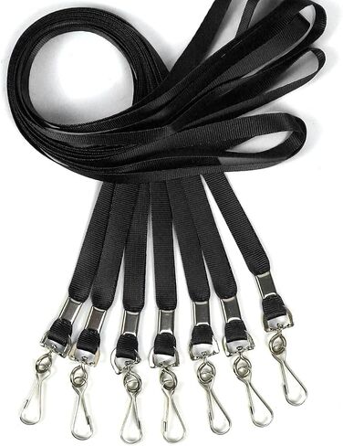 Hontmy Lanyard 50 قطعة من حبال السائبة المسطحة لشارات الهوية وأشرطة الرقبة وحبل الرحلات البحرية ومشابك الخطاف J وشرائط شارة in Saudi Arabia