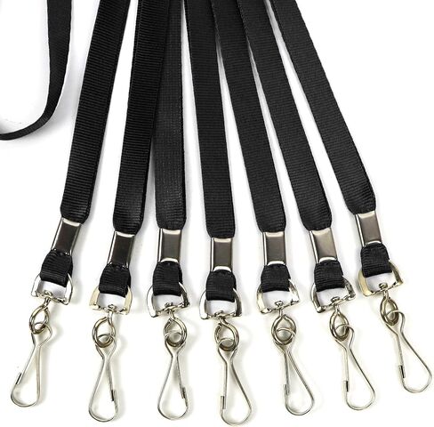 Hontmy Lanyard 50 قطعة من حبال السائبة المسطحة لشارات الهوية وأشرطة الرقبة وحبل الرحلات البحرية ومشابك الخطاف J وشرائط شارة in Saudi Arabia