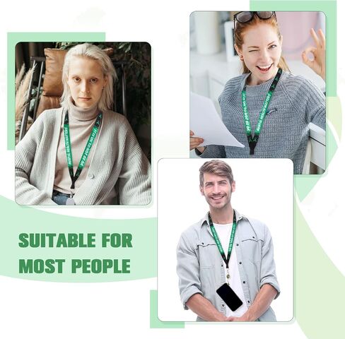 40 Pcs Mental Health Awareness Lanyard with Buckle Green Awareness Ribbon Lanyard Keychain and ID Holder for Keys or Badge Mental Badge Awareness Lanyards for Women Men Teacher Student Gifts Supplies in Saudi Arabia