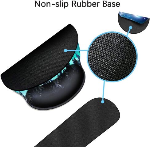 Keyboard Wrist Rest & Mouse Wrist Rest Pad & Coaster, Made of Memory Foam, Ergonomic Support, Easy Typing and Relieve Wrist Pain, Perfect for Gaming, Computer, Office, Laptop, Animal in Saudi Arabia