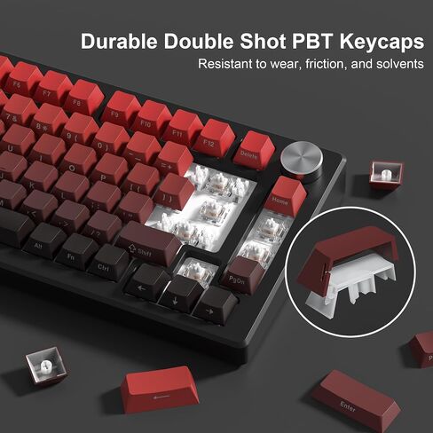 Shine Through PBT Keycaps, Double Shot Side Printed Keycaps,Cherry Profile Dye-Sub Key Caps, Japanese Anime Keycap Set for Mechanical Keyboards with MX Switches- Only Keycaps in Saudi Arabia