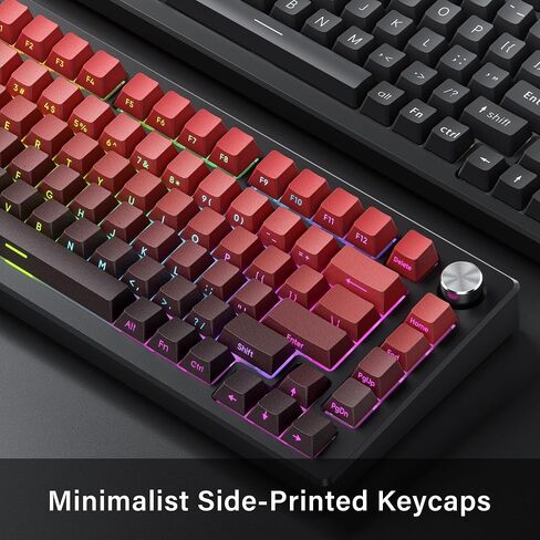Shine Through PBT Keycaps, Double Shot Side Printed Keycaps,Cherry Profile Dye-Sub Key Caps, Japanese Anime Keycap Set for Mechanical Keyboards with MX Switches- Only Keycaps in Saudi Arabia