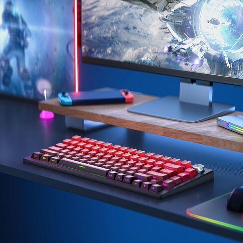 Shine Through PBT Keycaps, Double Shot Side Printed Keycaps,Cherry Profile Dye-Sub Key Caps, Japanese Anime Keycap Set for Mechanical Keyboards with MX Switches- Only Keycaps in Saudi Arabia