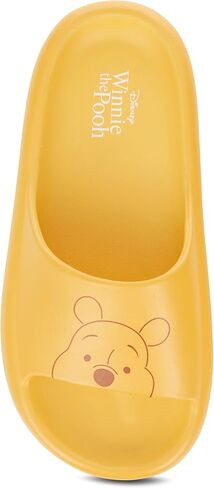 Disney Ladies Winnie the Pooh Slides - Ladies Classic Winnie the Pooh Comfort Foam Slide Sandals Winnie the Pooh Slip On Slides in Saudi Arabia