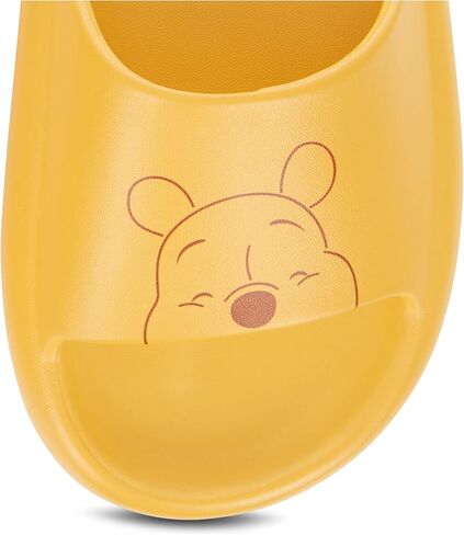 Disney Ladies Winnie the Pooh Slides - Ladies Classic Winnie the Pooh Comfort Foam Slide Sandals Winnie the Pooh Slip On Slides in Saudi Arabia