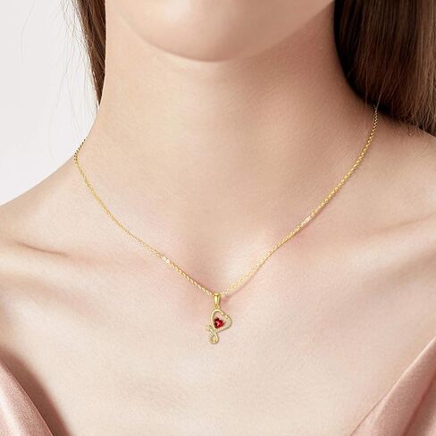 Yafeeso 14K Gold Stethoscope Necklace for Wonen, Heart-Shaped Stethoscope Pendant Necklace Medical Jewelry for Doctor Nurse Medical Student Gifts,16+2 Inch in Saudi Arabia
