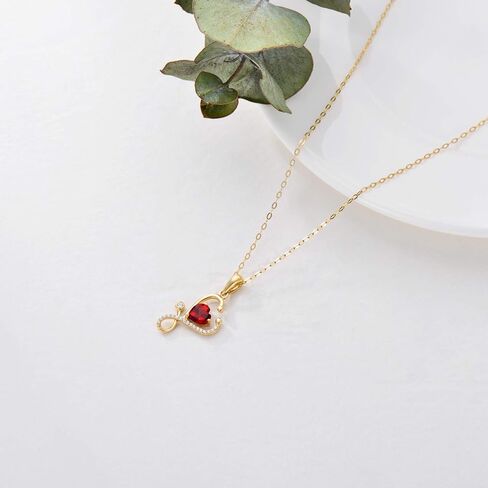 Yafeeso 14K Gold Stethoscope Necklace for Wonen, Heart-Shaped Stethoscope Pendant Necklace Medical Jewelry for Doctor Nurse Medical Student Gifts,16+2 Inch in Saudi Arabia