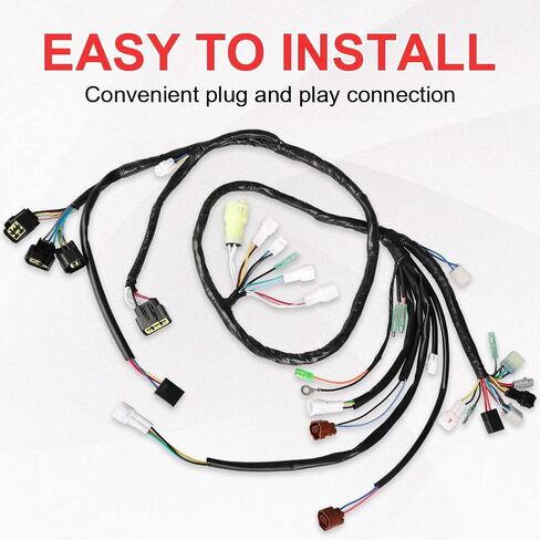 SKYJDM Main Wire Harness Assy Compatible with 2002-2004 Yamaha Raptor 660R YFM660R Replacement for 5LP-82590-10-00 in Saudi Arabia