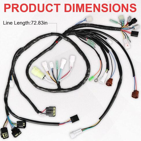 SKYJDM Main Wire Harness Assy Compatible with 2002-2004 Yamaha Raptor 660R YFM660R Replacement for 5LP-82590-10-00 in Saudi Arabia